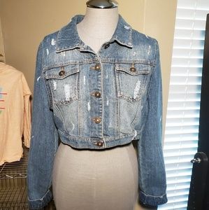 Dollhouse Distressed Jean Jacket XL